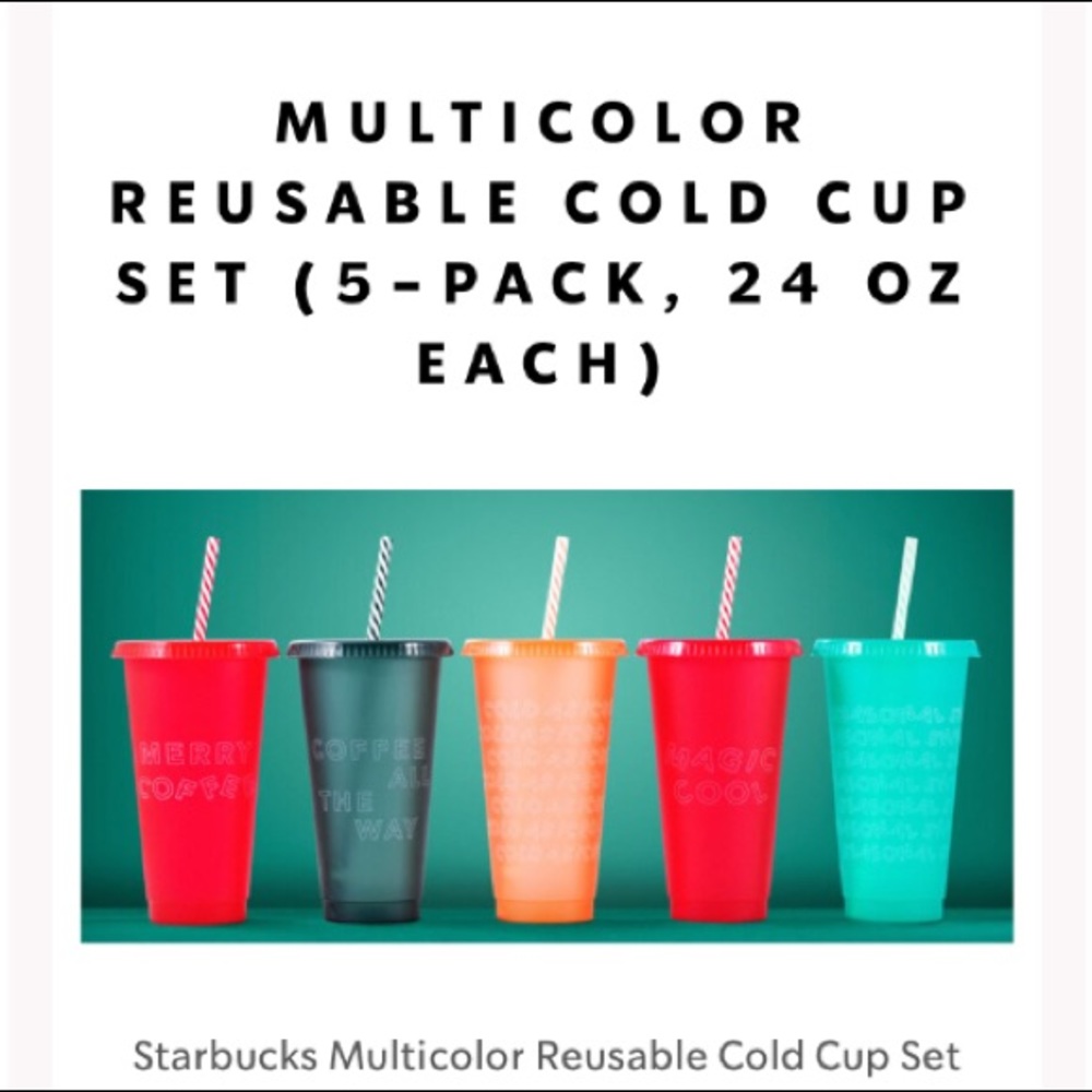 Starbucks reusable cold cups
